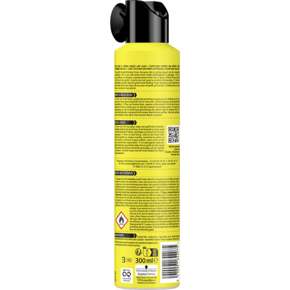 got2b Glued Blasting Freeze Hairspray, 300ml