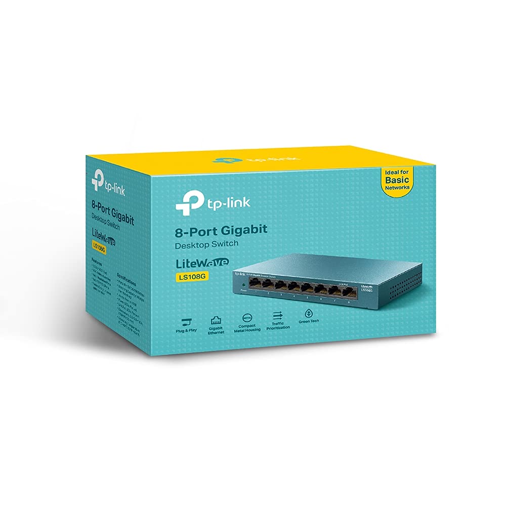 TP-Link EH210 Ethernet Splitter, 1 to 2 Gigabit Network Switch
