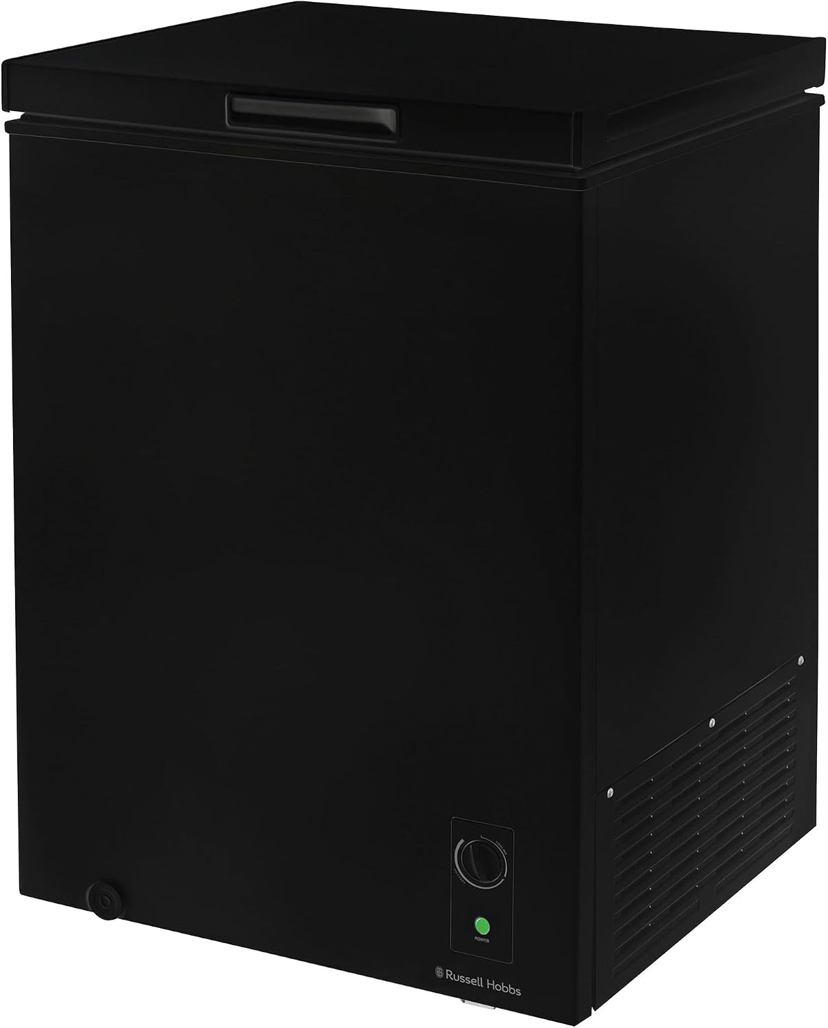 Russell Hobbs White Chest Freezer 143L Freestanding, Adjustable Thermostat, Chill or Freeze Function, 4 Star Freezer Rating & Suitable for Outbuildings & Garages RH142CF0E1W