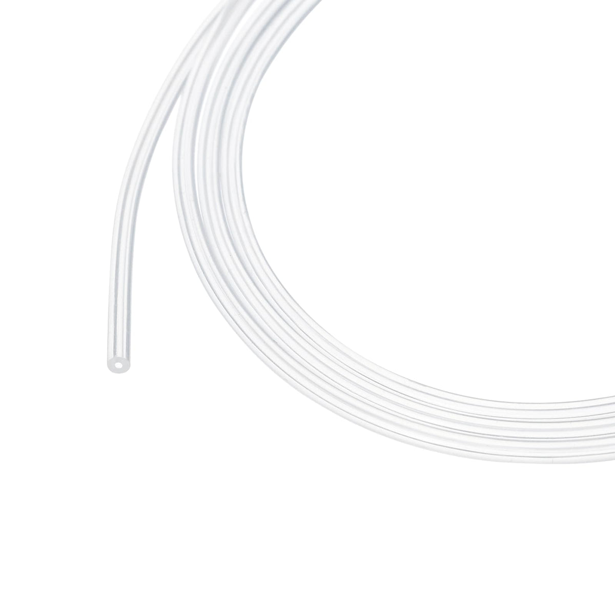 3.3ft Silicone Tubing 4mm ID 6mm OD Clear Industrial Plastic Tubing Pure Silicone Hoses for Pump Siphoning Draining Irrigation Brewing, 1/4"