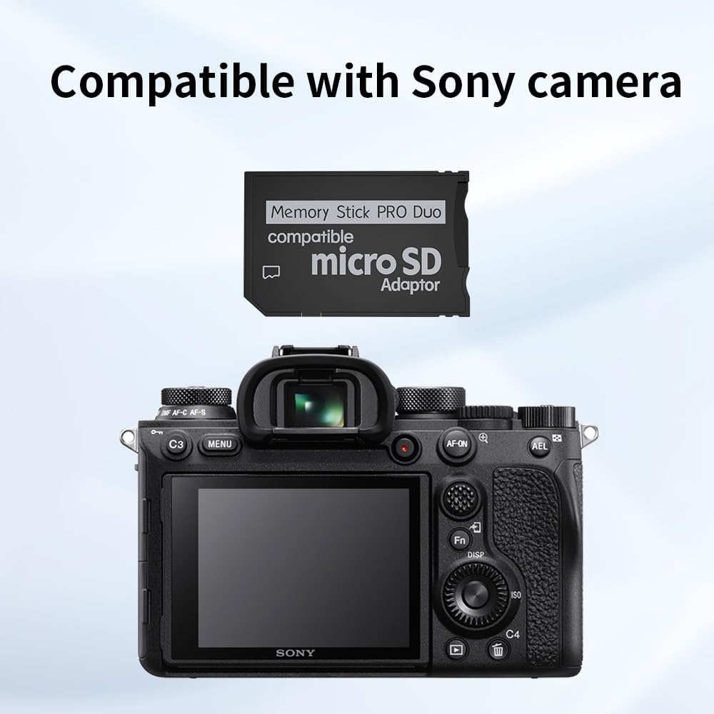 PSP Memory Stick Adapter: Micro SD to PSP Memory Stick PRO Duo MagicGate Card for Playstation Portable, Camera, Handycam