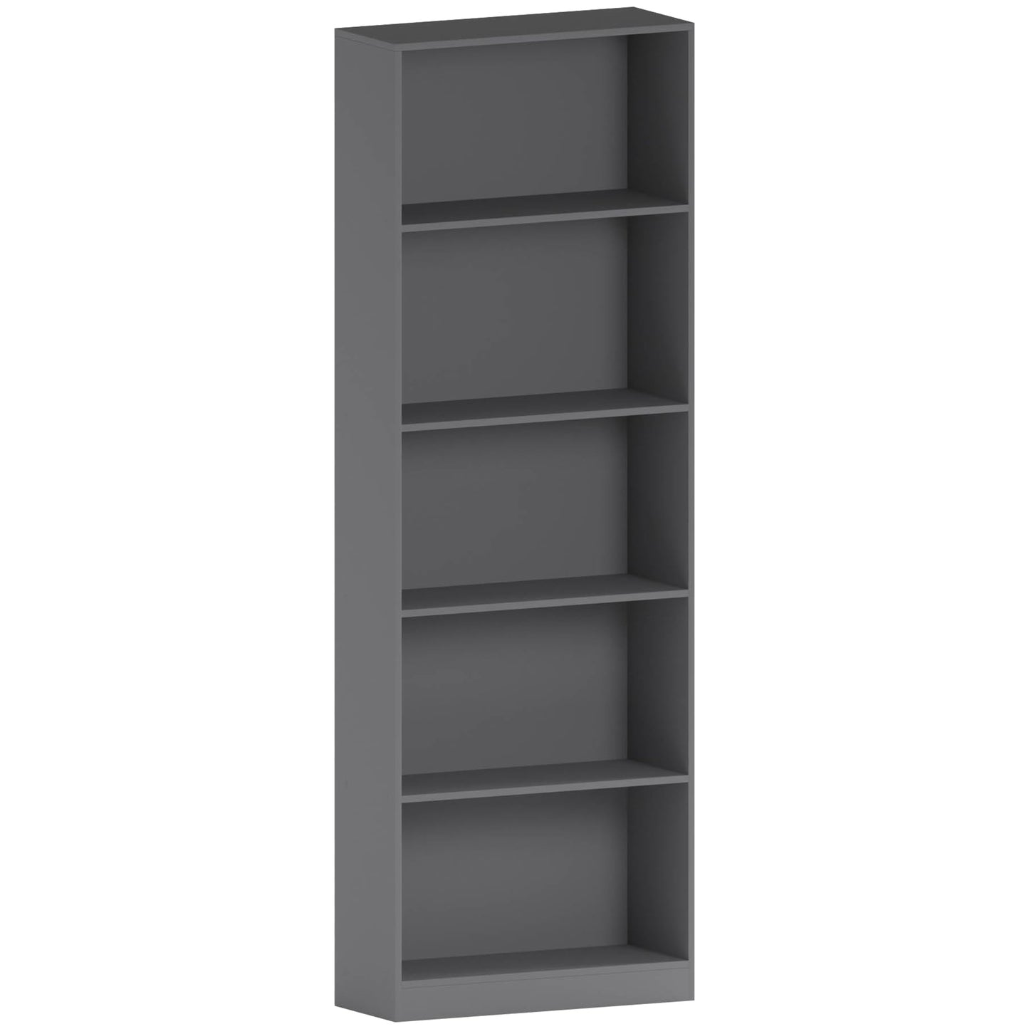 Vida Designs Cambridge 3 Tier Low Bookcase, White Wooden Shelving Display Storage Unit Office Living Room Furniture
