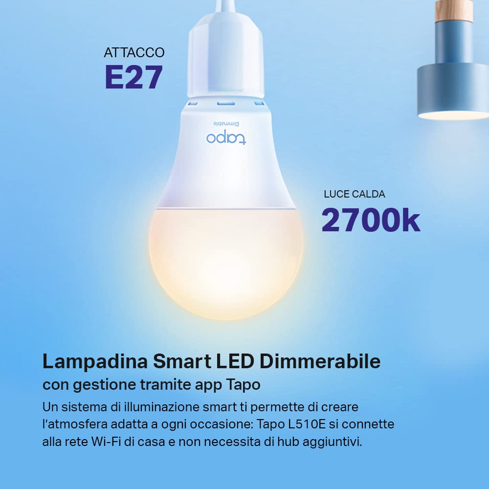 Tapo L430C(2-Pack) E14 Smart Bulb Candle Multicolour LED Light Bulb