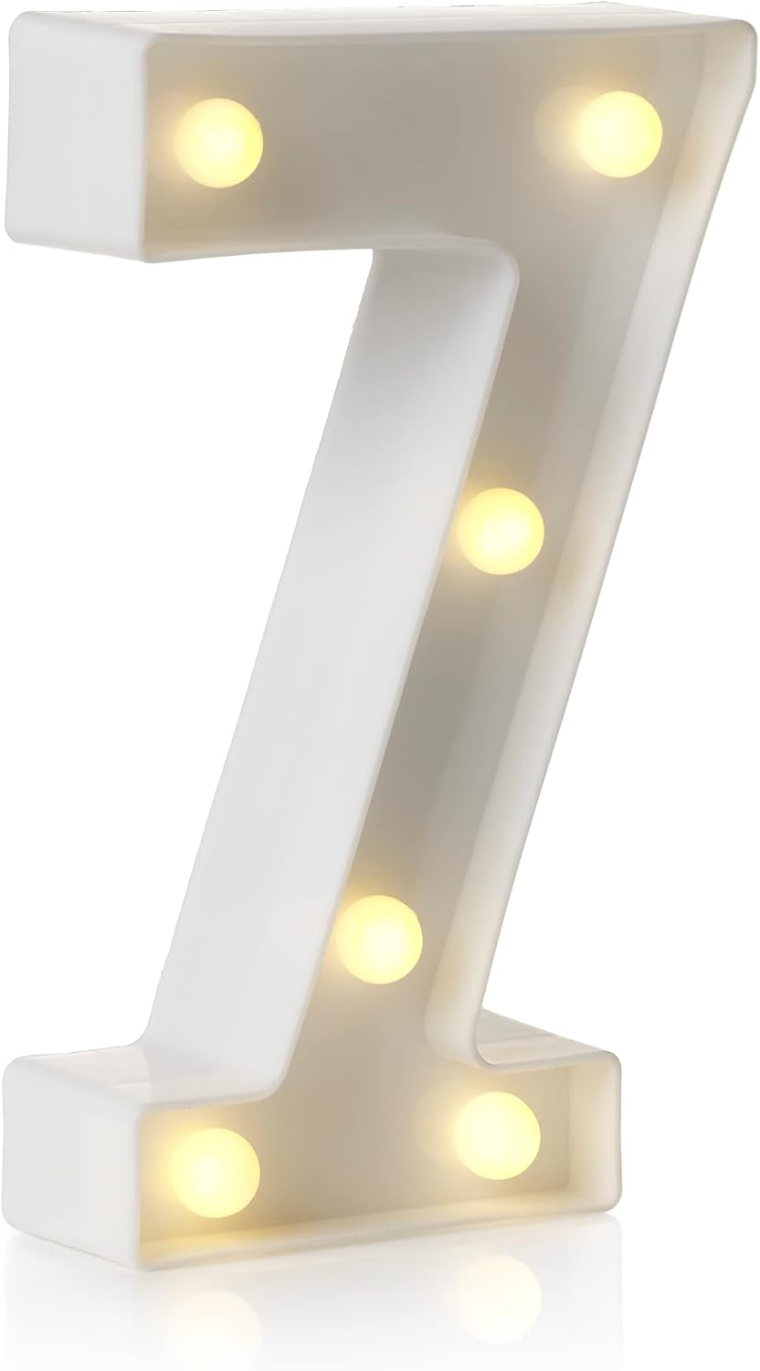 Auraglow LED Light Up Letter C Sign, Battery Powered Party Decoration