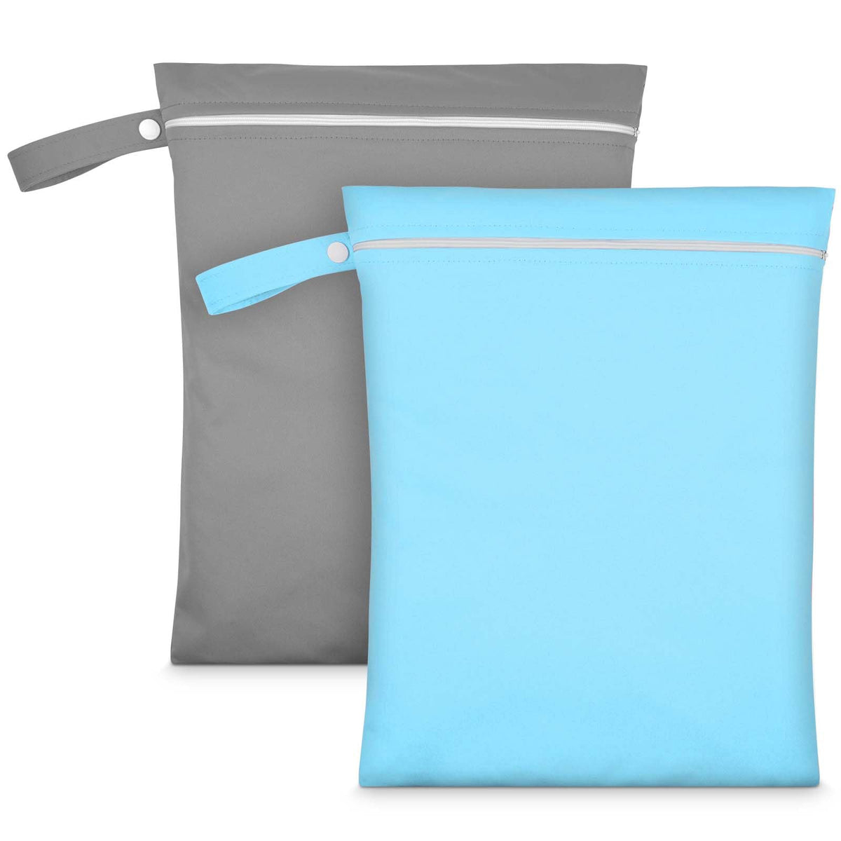 2PCS Wet Bags for Baby Items, Wet Swimsuits, Beach, Camping(Black)