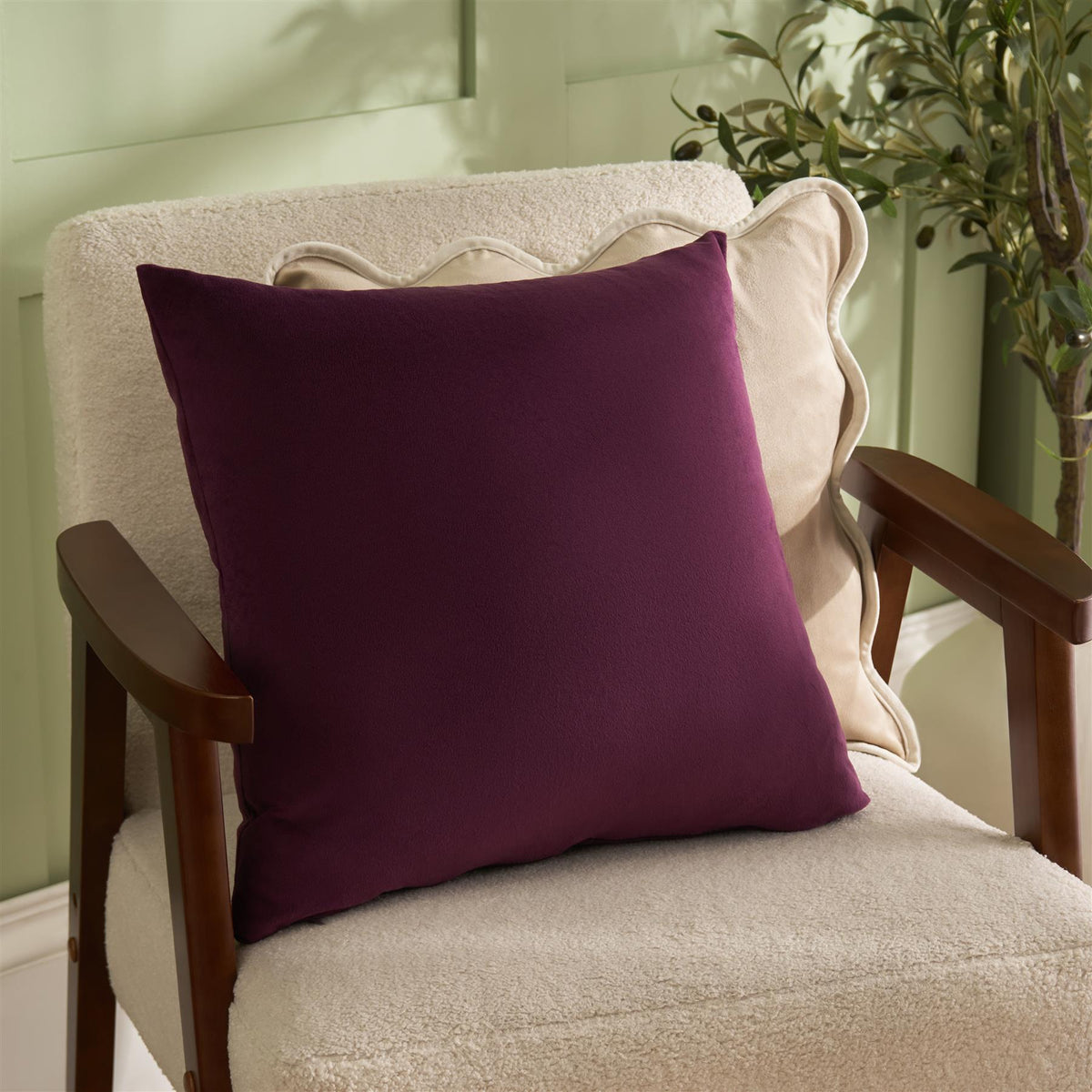 OHS Matte Velvet Cushion Covers Super Soft Luxury Square Pillowcases Multipack
