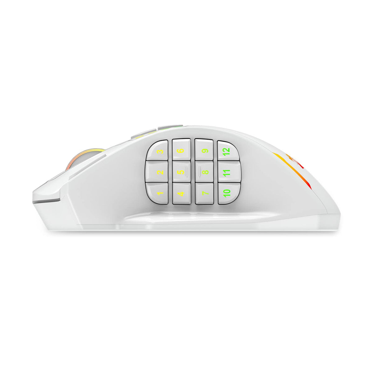 Redragon M908 Impact RGB LED MMO Gaming Mouse With 12 Side Buttons, Optical Wired Ergonomic Mouse with Max 12,400DPI, High Precision, 18 Programmable Macro Shortcuts, Comfort Grip