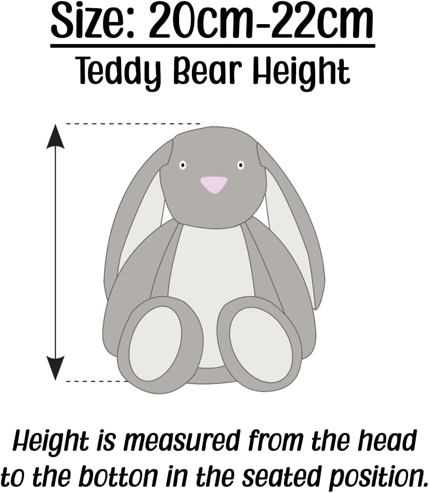Personalised Photo Teddy Bear – Add Photo on Front & Text on Feet | 28 Styles | Custom Keepsake Gift for Baby, Sympathy, Birthday & More (Brown Giraffe Teddy Bear)