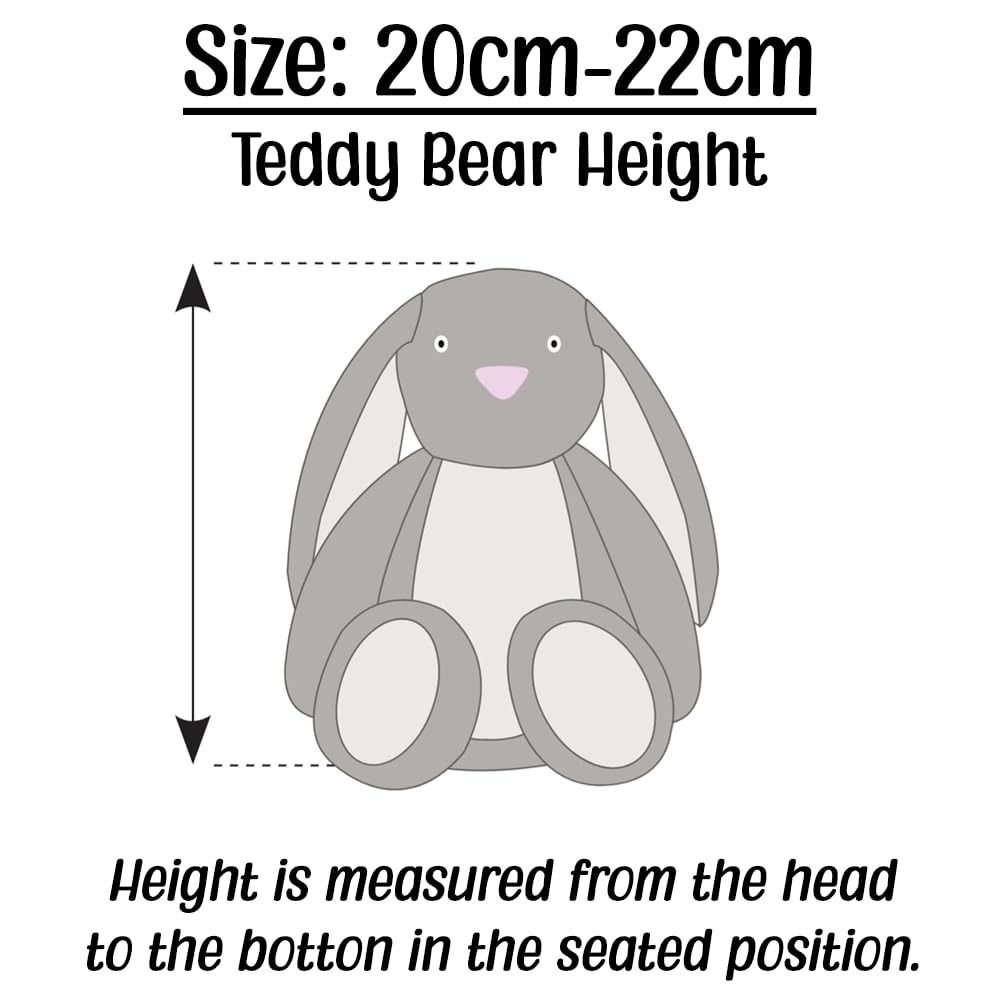 Personalised Photo Teddy Bear – Add Photo on Front & Text on Feet | 28 Styles | Custom Keepsake Gift for Baby, Sympathy, Birthday & More (Brown Giraffe Teddy Bear)
