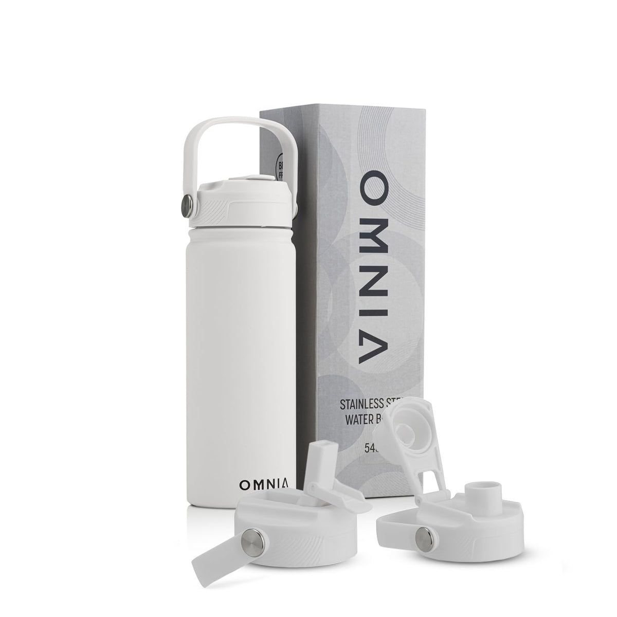 Vacuum Insulated Stainless Steel Water Bottle, 2 Lids (Straw & Spout) Leakproof, BPA-Free, Reusable Flask Ideal for Travel and Outdoors (Gradient Purple - 750 ml)