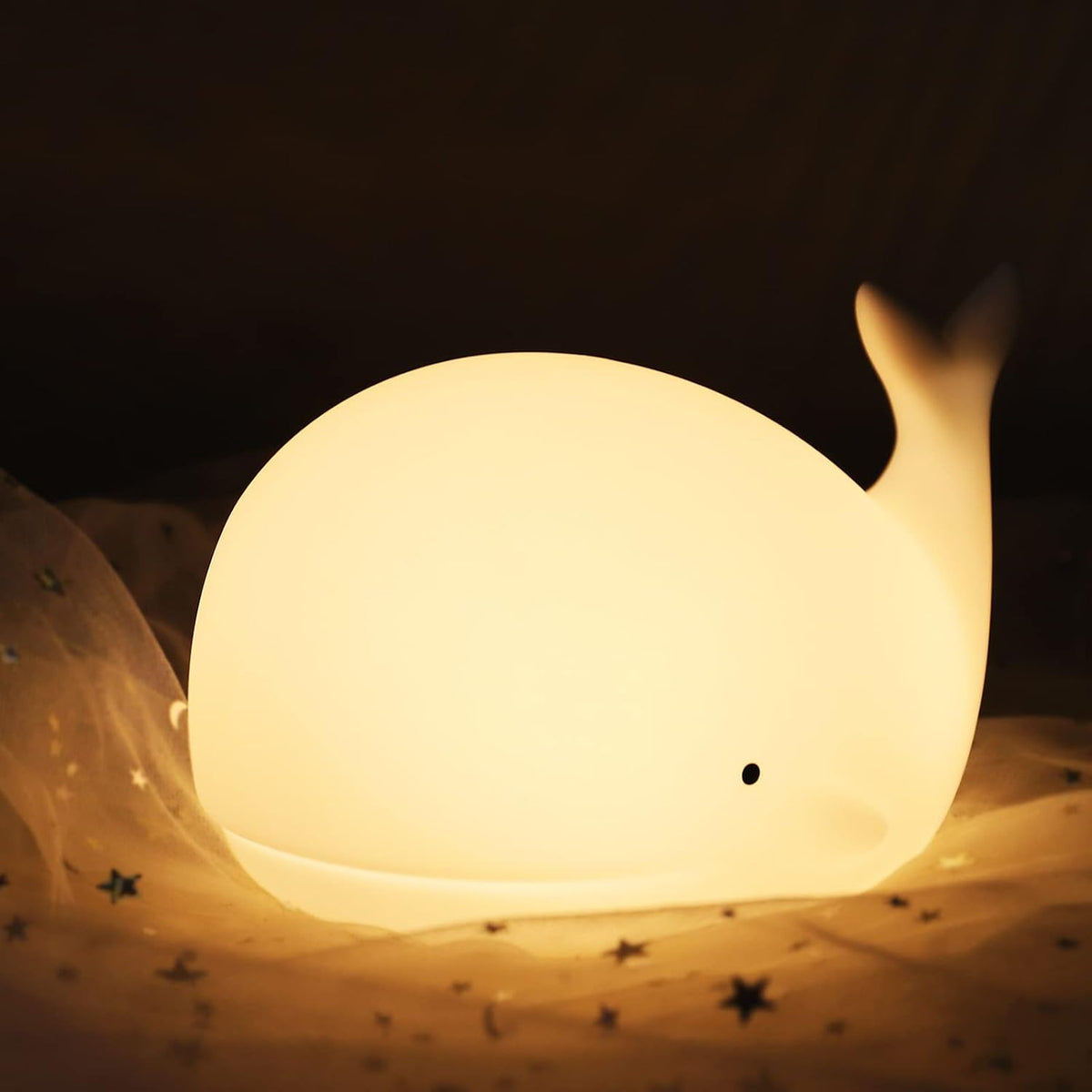 ZKLiLi Cat Night Light for Kids,Cute Night Lamp for Nursery,Squishy Silicone Touch Lights Portable, Gift for Birthday and Christmas for Kids Baby Children (Battery Cat)