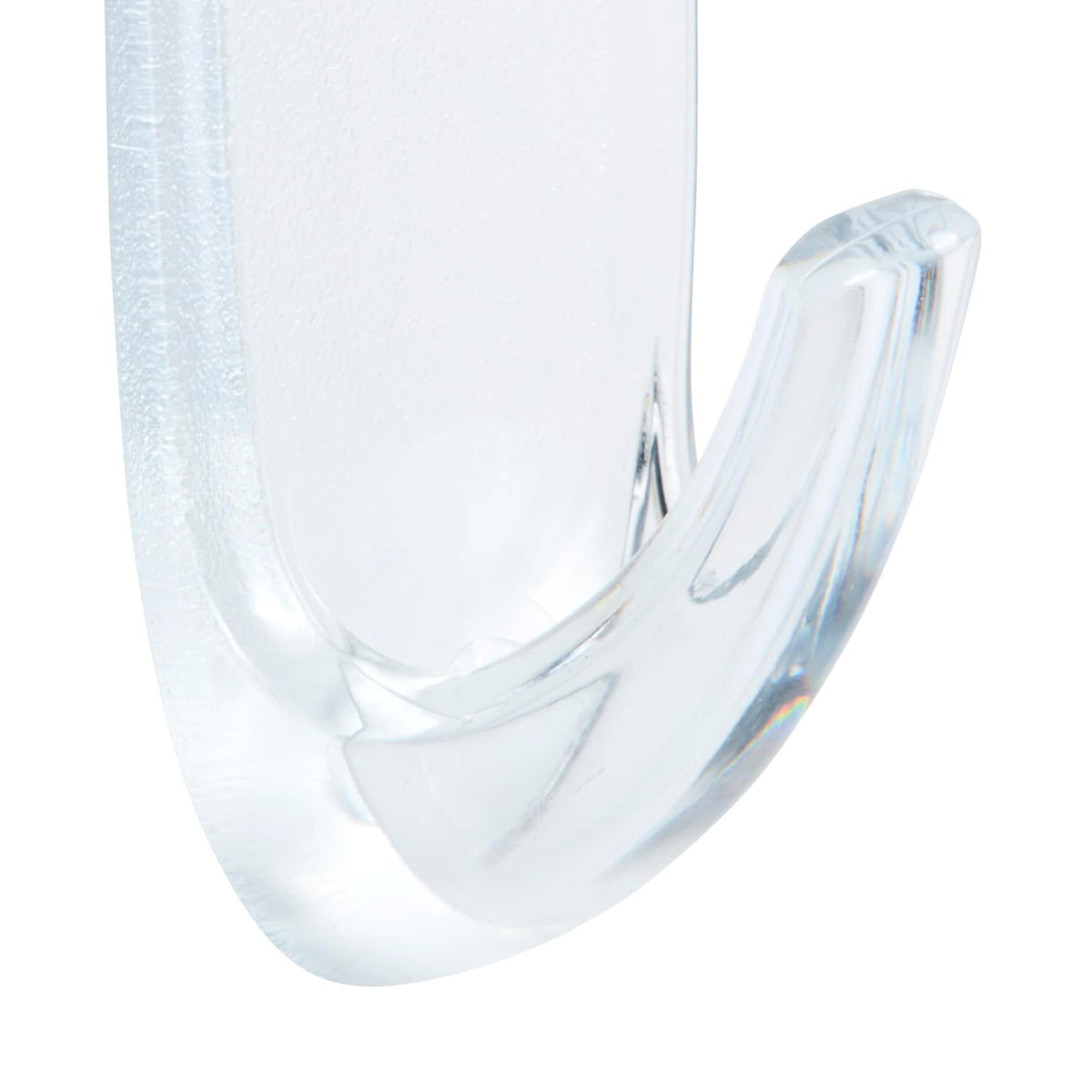 Command Small Hooks with Clear Strips, Pack of 2 Hooks + 4 Adhesive Strips, Transparent - Indoor Use - Suitable for Hanging Items up to 450 g - Damage Free Hanging