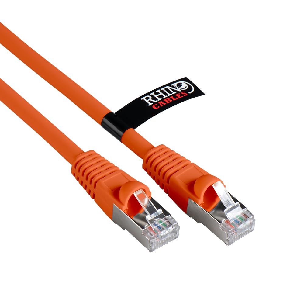 rhinocables CAT 6a Ethernet Cable | 10Gbps S/FT High-Speed & Large Bandwidth Data Transfer | Reliable LAN Network RJ45 Cable | Wi-Fi Broadband Cable for Seamless Gaming & Streaming (0.25m, Pink)
