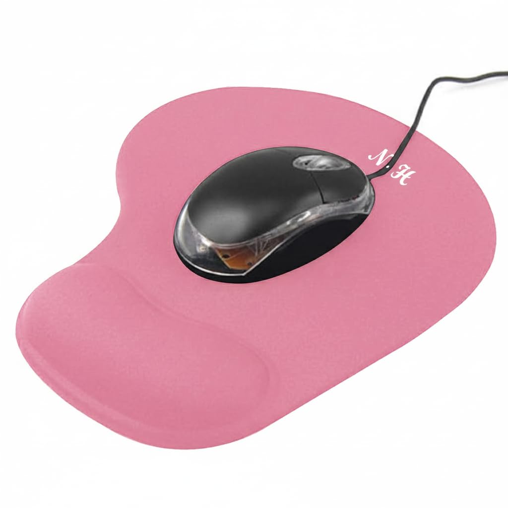 Mouse Mat ANTI-SLIP COMFORT MOUSE PAD MAT WITH GEL FOAM REST WRIST SUPPORT FOR PC LAPTOP (Blue, Regular)