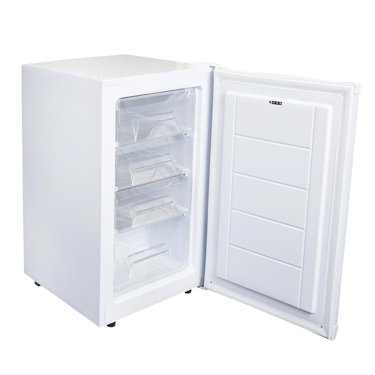 SIA UCF50GR Freestanding Under Counter Freezer, 77L Capacity, 4* Freezer Rating, E Rated, 50cm Wide, Reversible Door, Grey, 2 Years Parts & Labour Guarantee