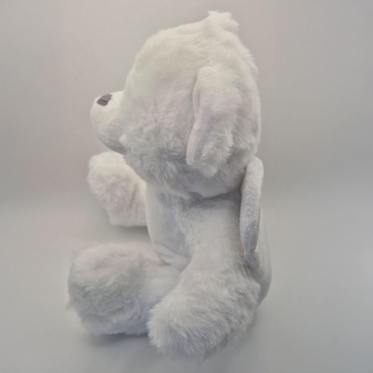 Personalised Memory Teddy Bear with Heart-Shaped Photo – “A Cuddle From Heaven” Keepsake Gift – 28 Bear Styles – Add Your Text & Choose Colour – Custom Memorial Bear (White Angel Teddy)