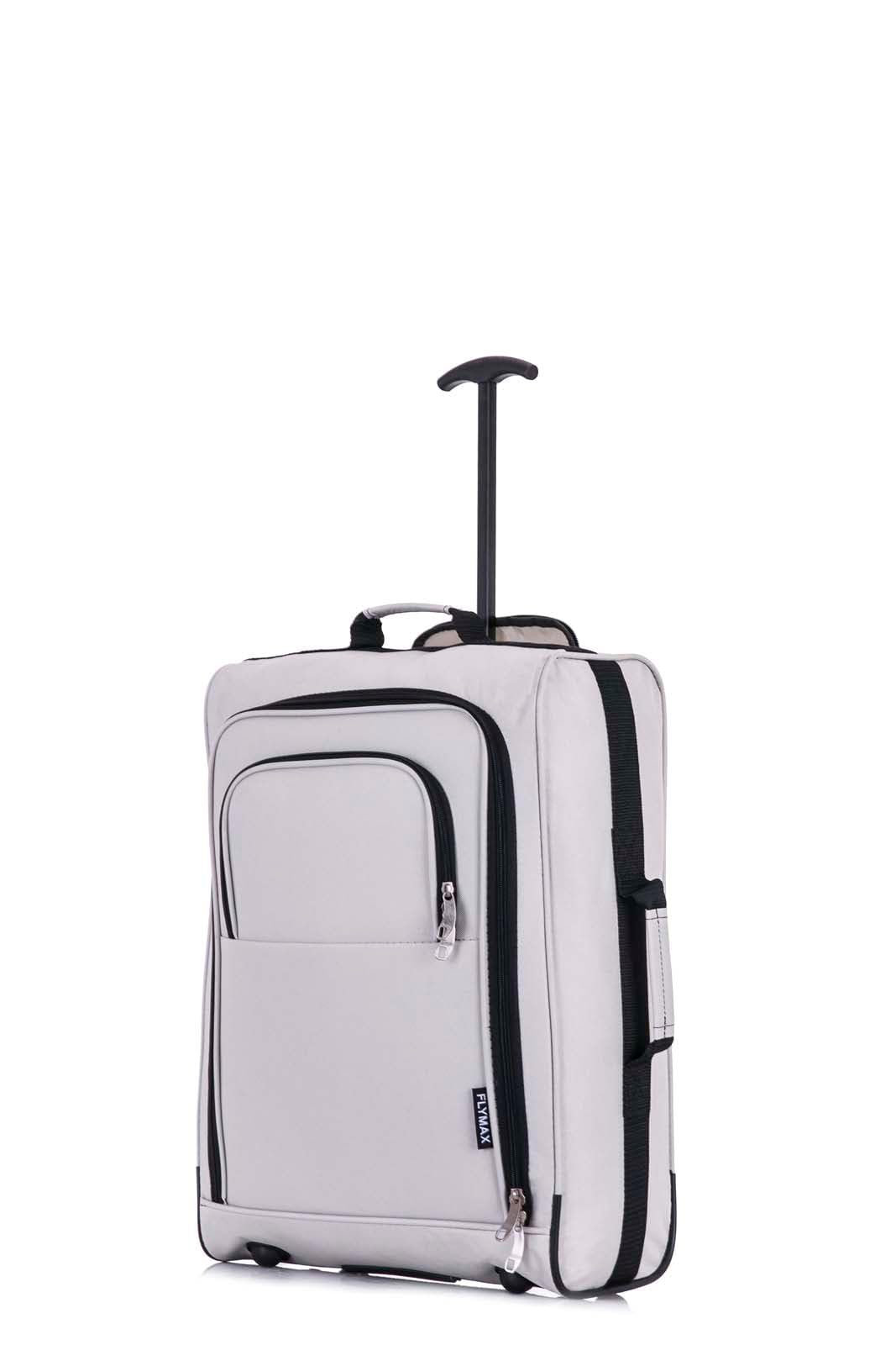 Easyjet 45x36x20 Carry on Suitcase Approved Underseat Cabin Bag Case Lightweight Hand Luggage 1.3kg 33L Black