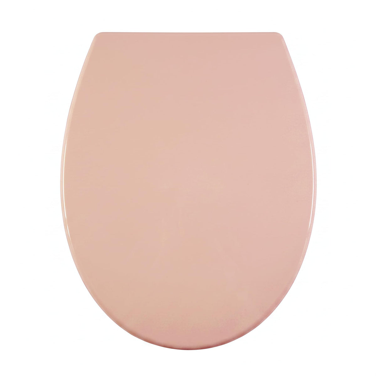 AQUALONA® Premium Thermoplastic Toilet Seat Soft Close Hardwearing Seat with Two Button Hinge Release D Shaped Easy to Clean Simple Installation Top and Bottom Fittings (White - D Shape)