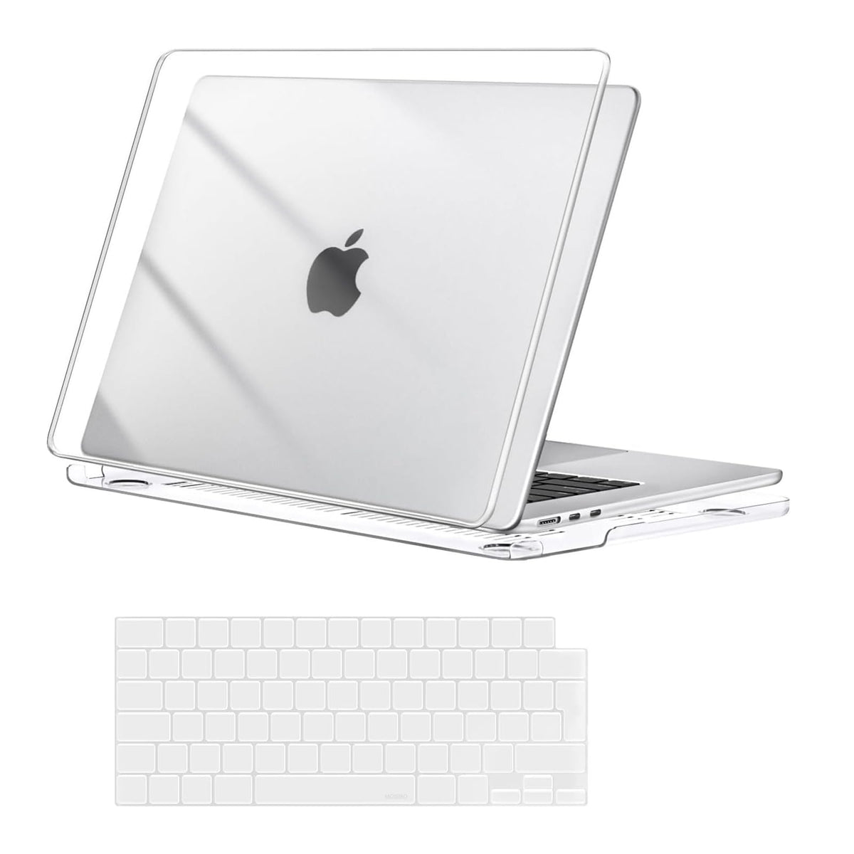 MOSISO Compatible with MacBook Air 13 inch Case M5-M2, Crystal Clear