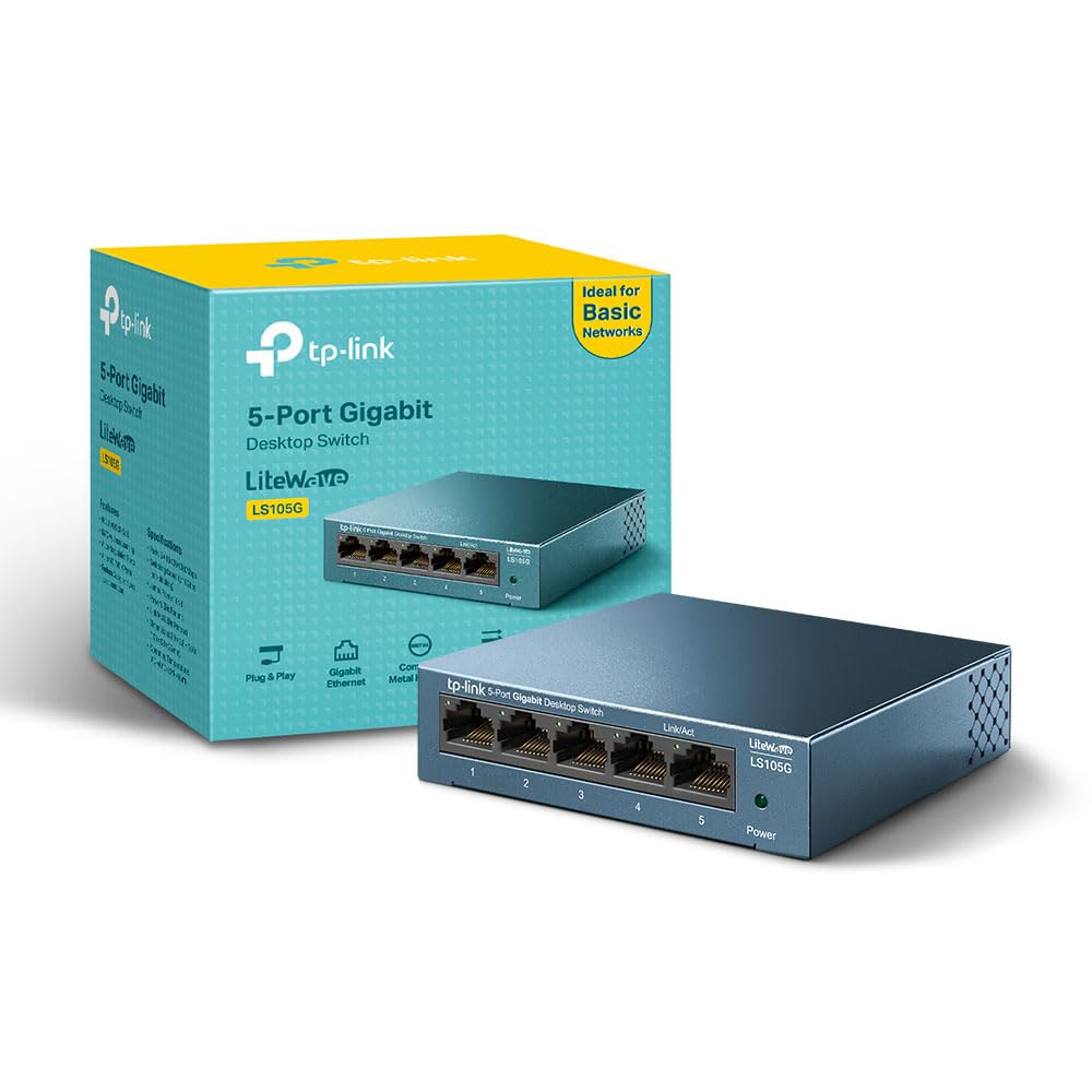 TP-Link EH210 Ethernet Splitter, 1 to 2 Gigabit Network Switch