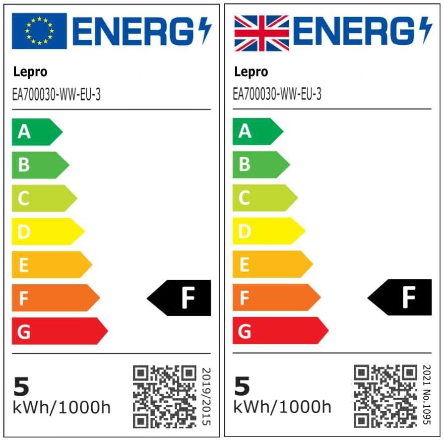Lepro R50 E14 LED Light Bulb, Warm White 2700K, 4.9W=40W, 470LM, Pack of 3