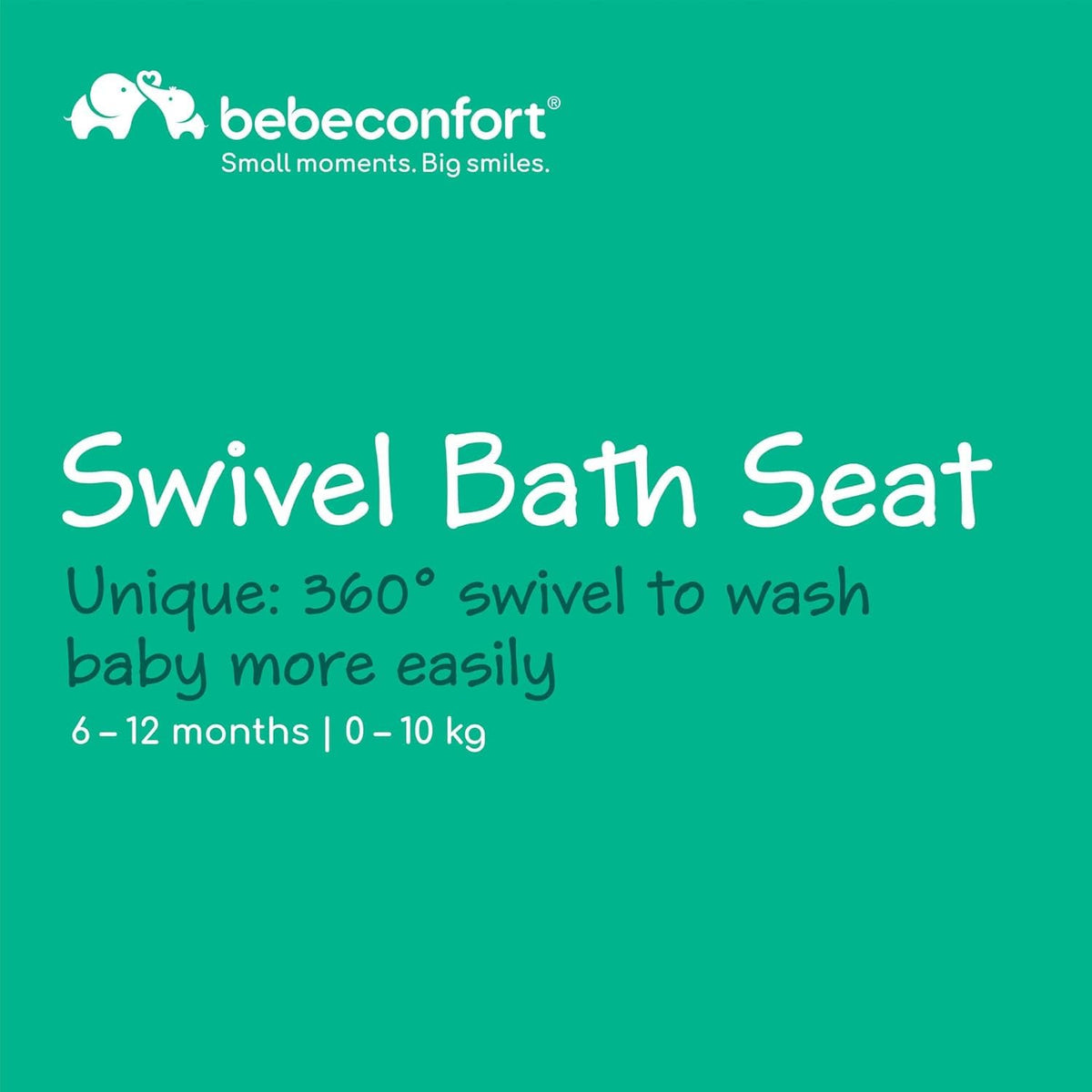Bebeconfort Playful Swivel Baby Bath Seat, 0–10 kg, Blue