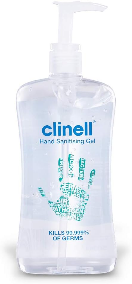 Clinell GCIHS500 Hand Sanitiser Gel - Dermotologically Tested, Kills 99.99% of Germs, Quick and Kind to Skin, No Stickiness - 500ml bottle