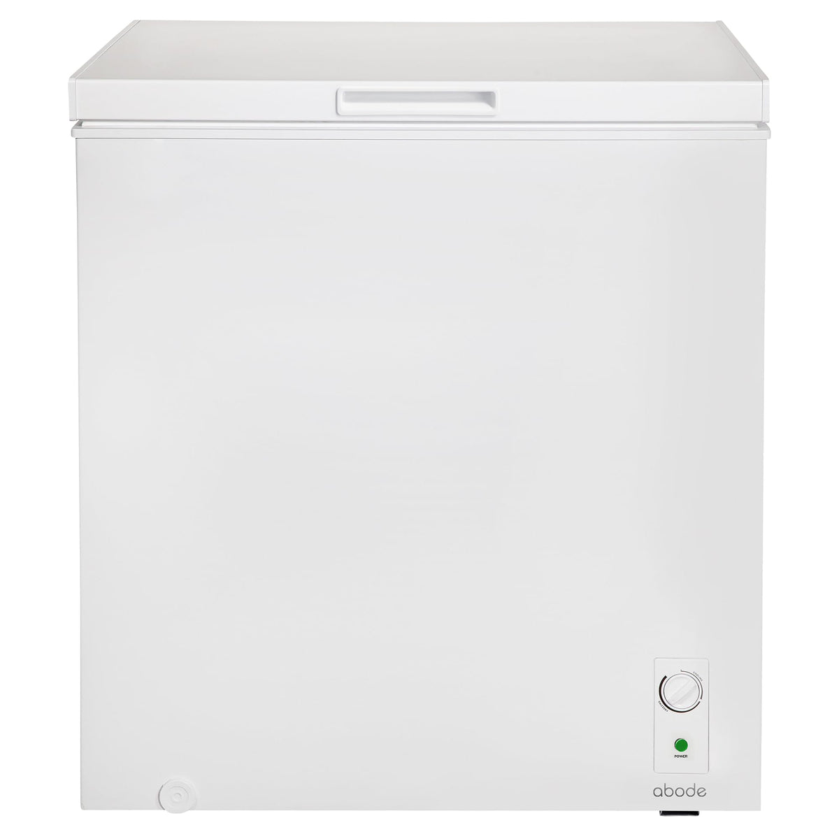 Abode Freestanding White Chest Freezer 99L with Removable Wire Basket & Counter Balance Lid, Adjustable Thermostat, 4 Star Freezer, Suitable for Garages & Outbuildings A99CF0E1W