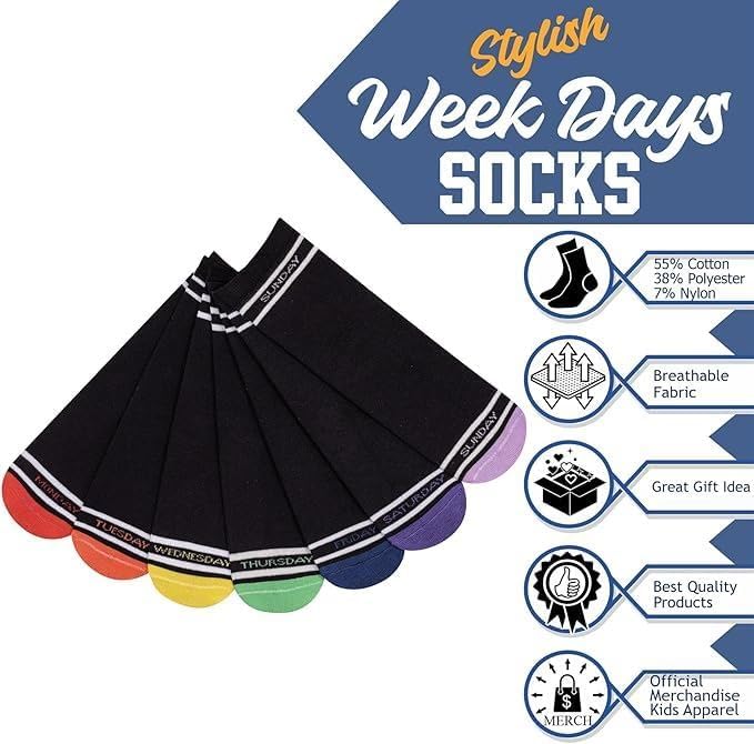 A2Z 4 Kids Boys Girls Cotton Rich Plain Ankle School Socks 6 Pack Age 2-14