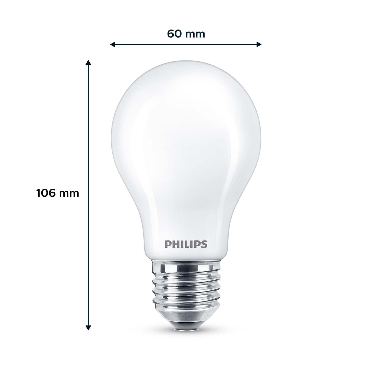 PHILIPS LED Frosted A67 Light Bulb 3 Pack [Warm White 2700K - E27 Edison Screw] 100W, Non Dimmable. for Home Indoor Lighting