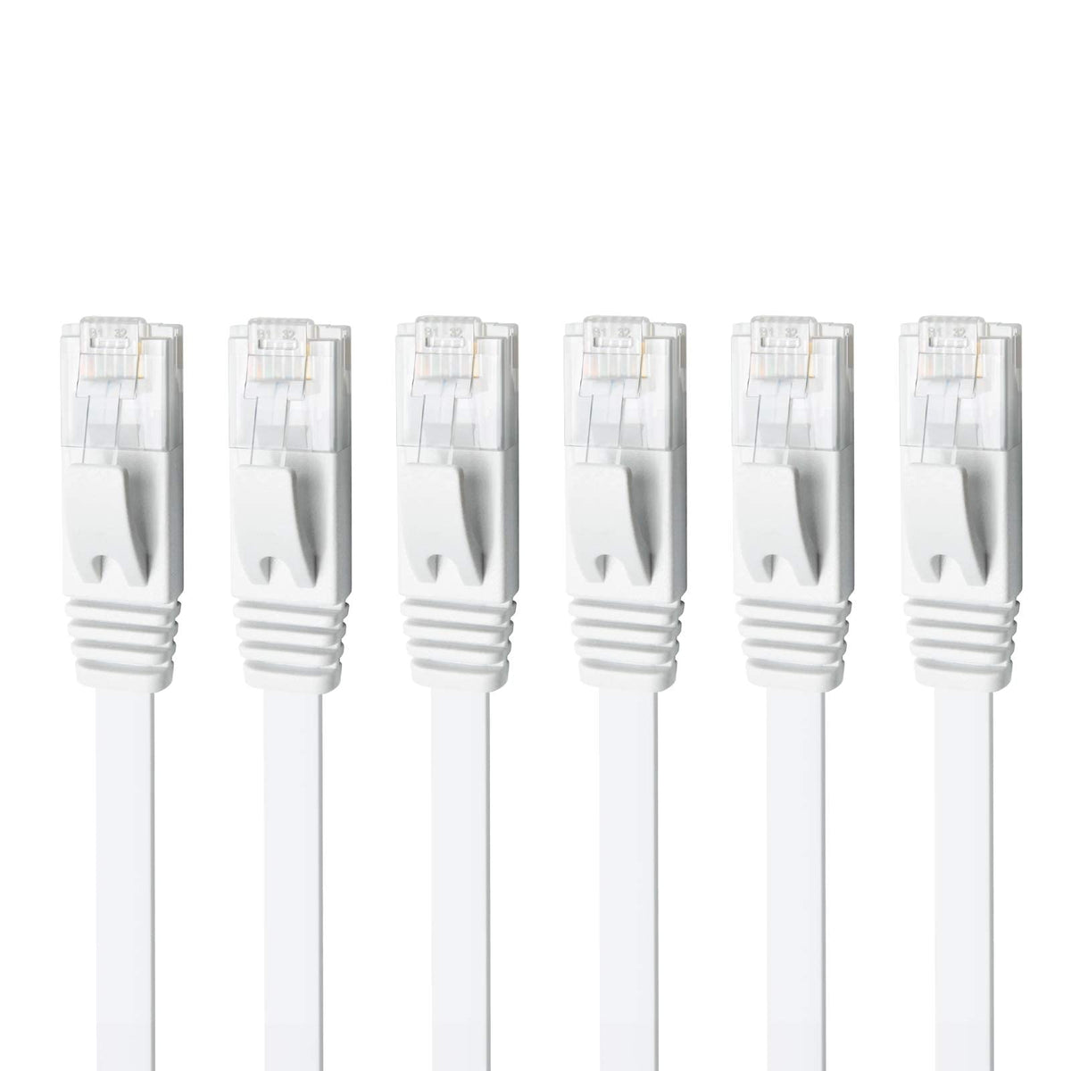 Yauhody Ethernet Cable 6m, 1Gbp/s Gigabit Internet Cable Cat 6 6m, White