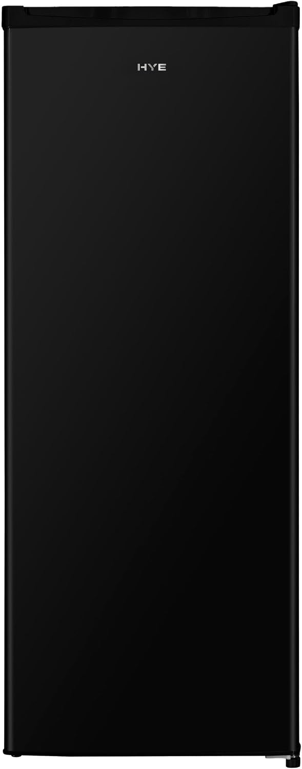 HYE Upright Freezer - 168L Capacity, 142.6cm Height, 54.5cm Height, White
