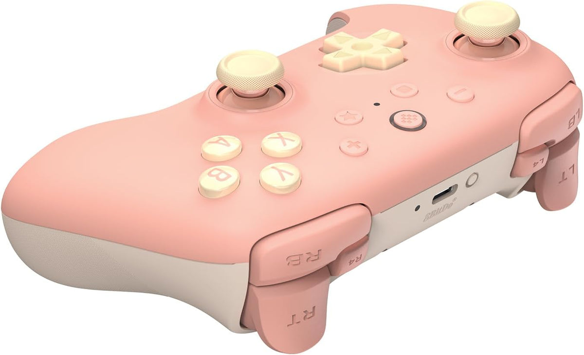 8Bitdo Ultimate 2C Wireless Controller for Windows PC and Android, with 1000Hz Polling Rate, Hall Effect Joysticks and Hall Triggers, and Remappable L4/R4 Bumpers (Peach)