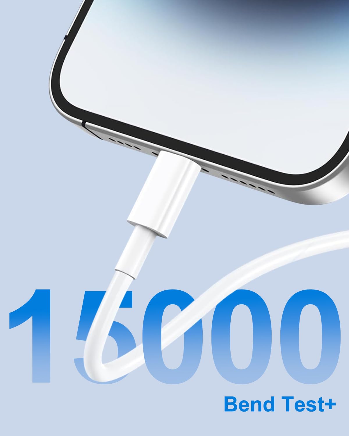iPhone Charger Cable 2M, [Apple MFi Certified] USB to Lightning Cable 2M