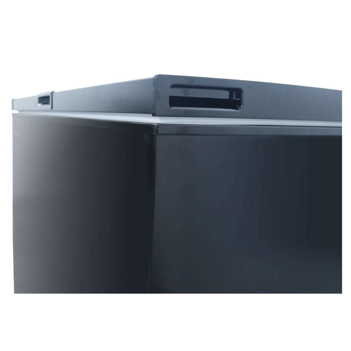 HYE Chest Freezer - 205L Capacity, Freestanding Design, Black