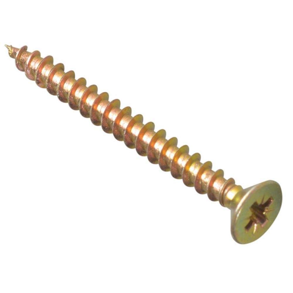 ForgeFix Multi-Purpose Single Thread Screws | 3.5 x 40mm | Zinc | Box 200