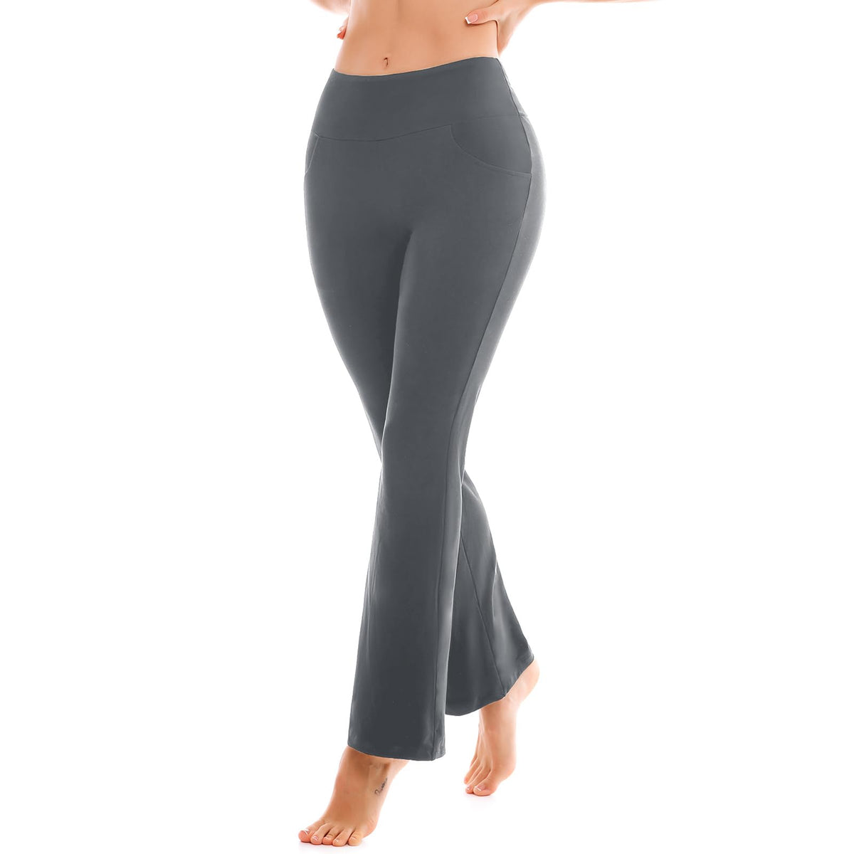 SINOPHANT Yoga Pants for Women Flared Leggings High Waisted Bootcut Trousers Womens Gym Wide Leg Workout Stretchy