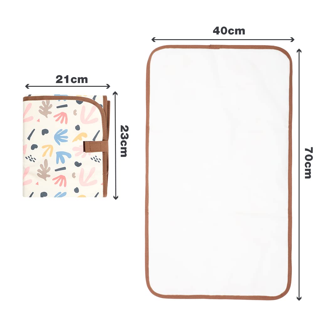 Lekebaby Foldable Travel Changing Mat Portable Baby Change Mat, Grey