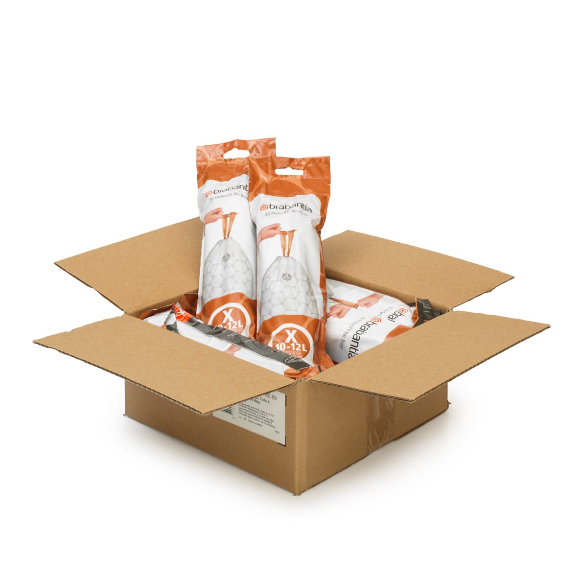 Brabantia Heavy Duty Perfect Fit Bin Liners (5 Packs of 20) 10-12 Litre