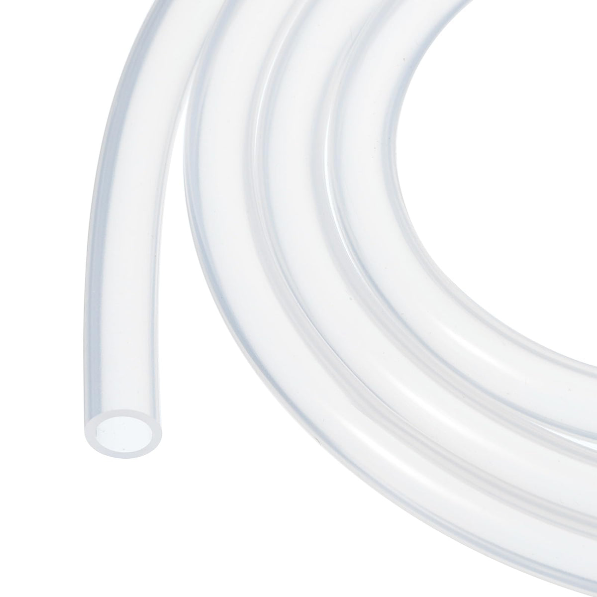 3.3ft Silicone Tubing 4mm ID 6mm OD Clear Industrial Plastic Tubing Pure Silicone Hoses for Pump Siphoning Draining Irrigation Brewing, 1/4"