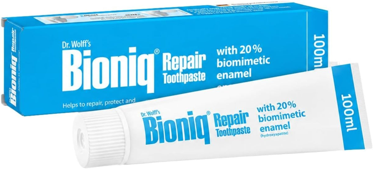 Dr. Wolff's Bioniq Repair Toothpaste | Hydroxyapatite Enamel Repair | for Daily Use | for Sensitive Teeth | Fluoride Free | 100 ml
