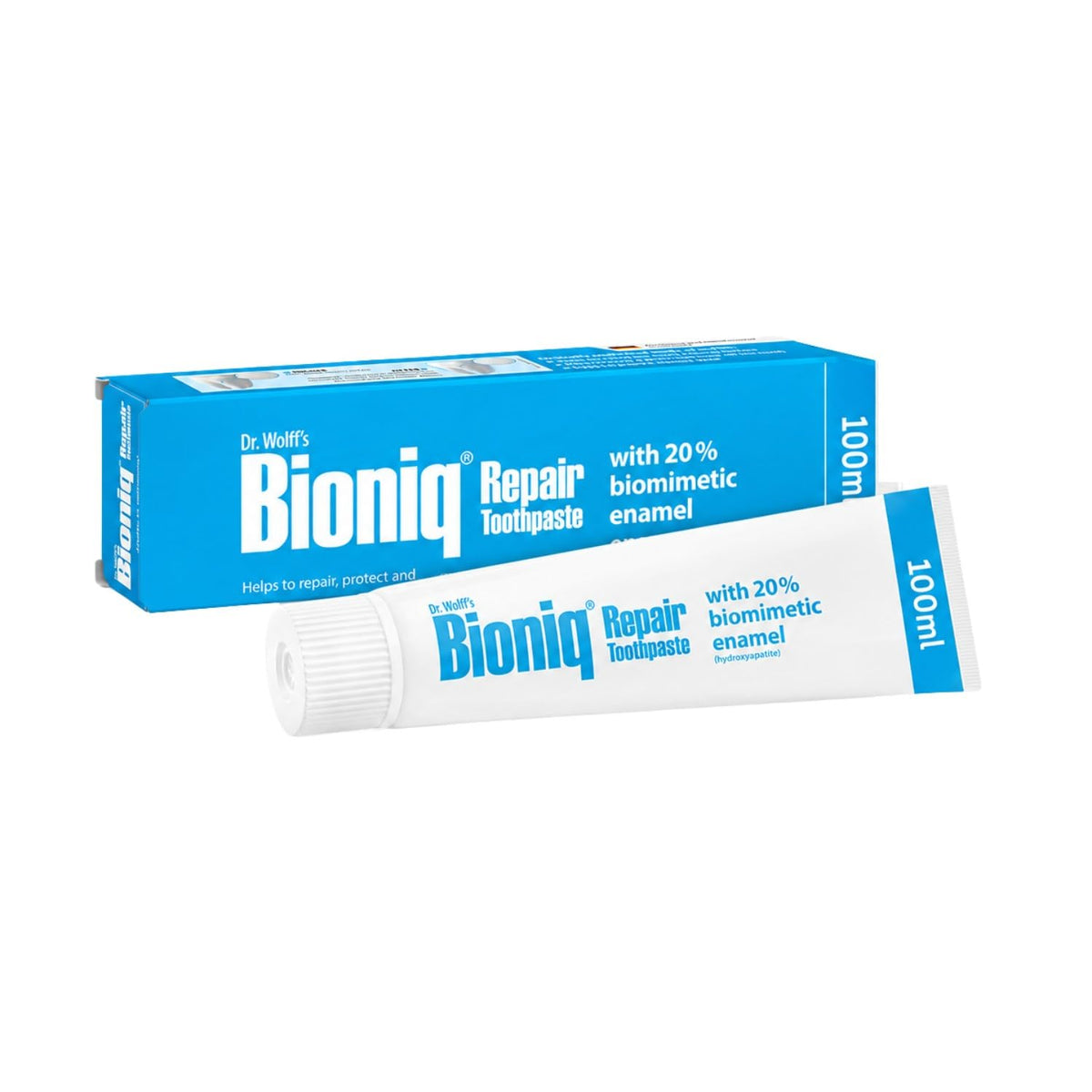 Dr. Wolff's Bioniq Repair Toothpaste | Hydroxyapatite Enamel Repair | for Daily Use | for Sensitive Teeth | Fluoride Free | 100 ml