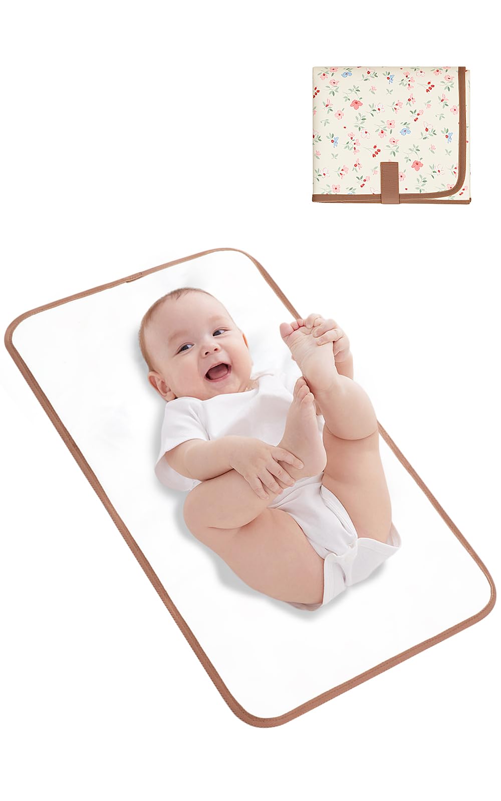 Lekebaby Foldable Travel Changing Mat Portable Baby Change Mat, Grey