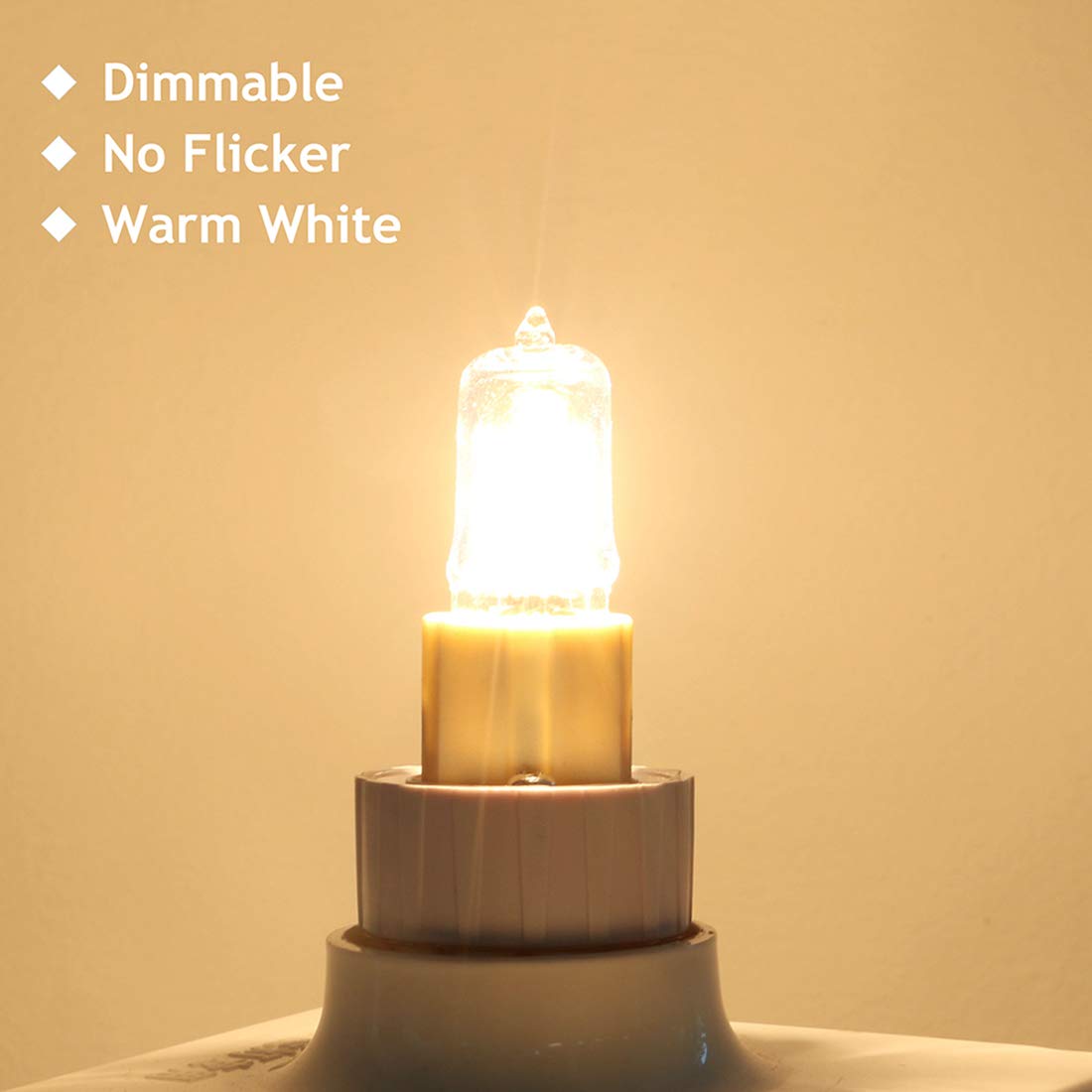 5Pack G9 Halogen Bulbs 230V 33W (34W) 2800K Warm White 450lm Clear G9 Capsule Bulb Dimmable