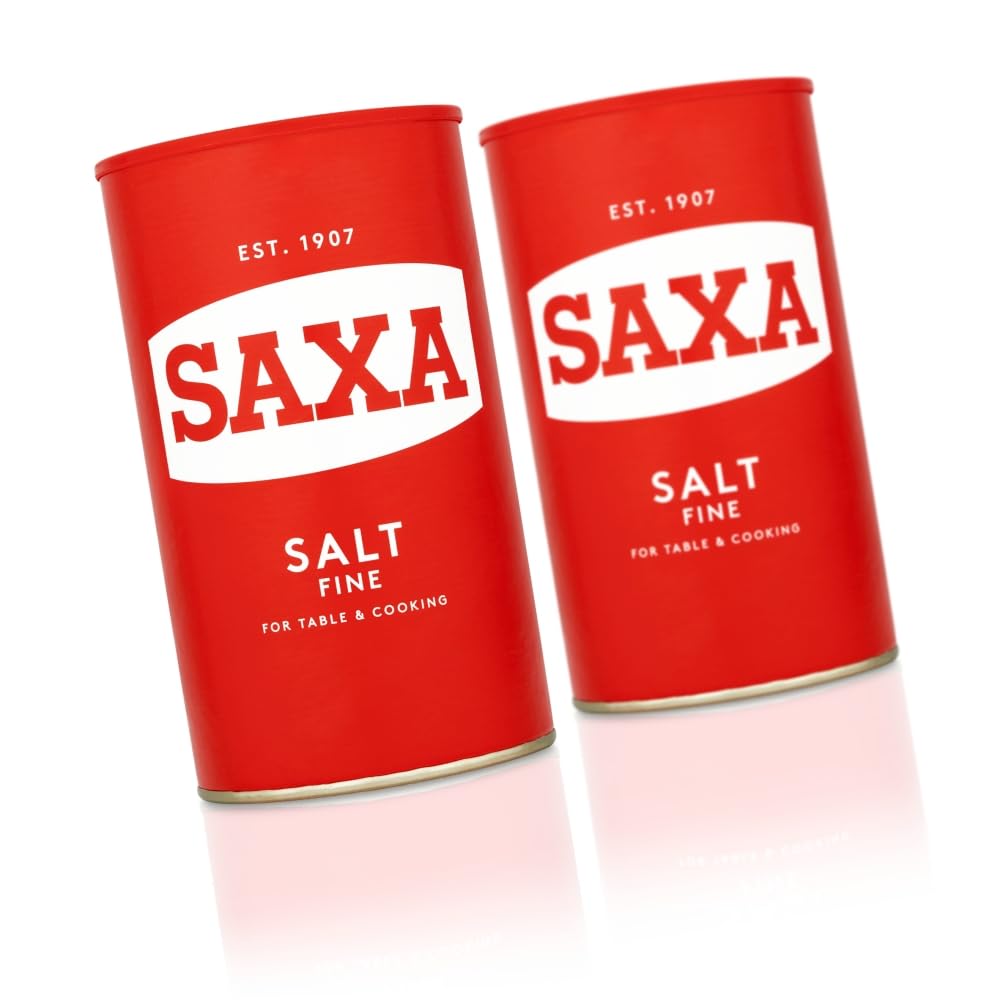 Saxa Fine Table Salt for Table & Cooking, 750 g Drum (1-Pack)