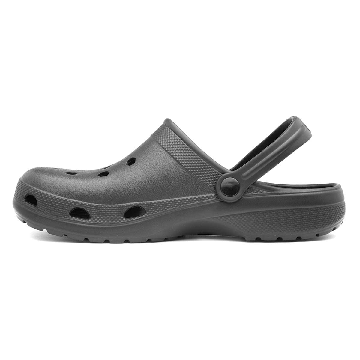 Shoe Zone - Adults Black Slip On EVA Clog Sandal
