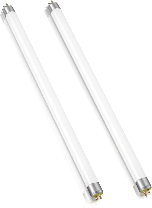 2 Pack 8W Fluorescent Tube, Size 300mm, T5 Warm White 3000K, 560LM, G5 Base Low Energy Consumption Tube Light, Emergency Energy Saving Light, Suitable for Kitchen, Bathroom, Cabinet, Garage