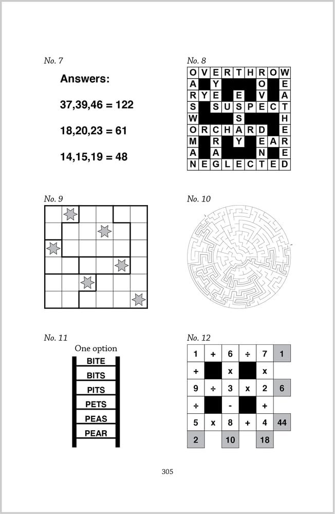 Big Book of Brain Games: a bumper mixed puzzle book for adults containing 300 puzzles (Richardson Puzzle Books)