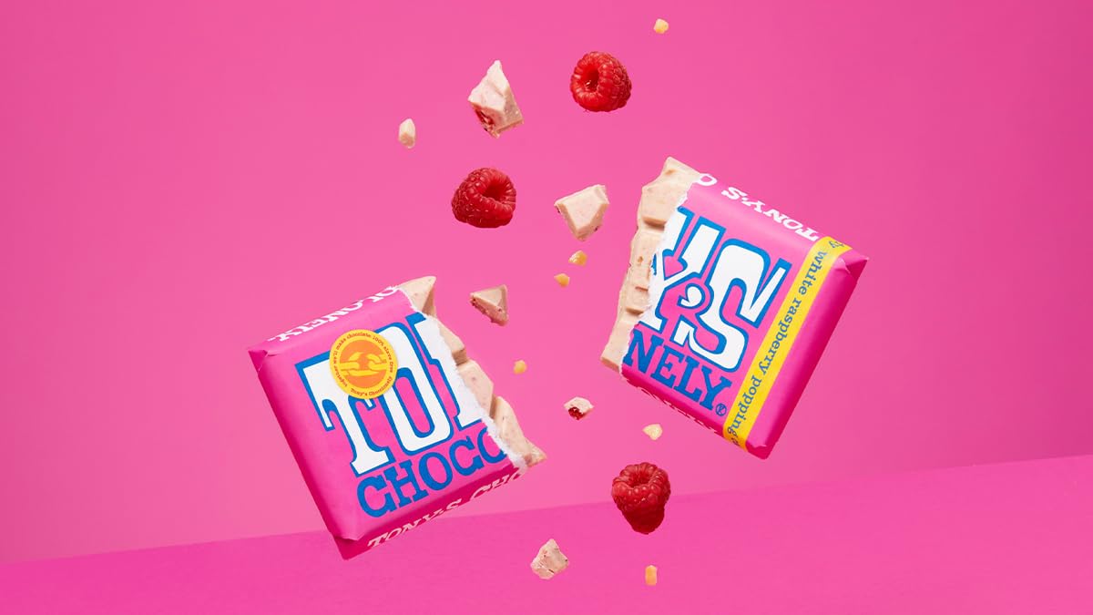 Tony's Chocolonely Milk Chocolate Bar - 180g Belgian Fairtrade Chocolate, Gift, 32% Cocoa, Vegetarian