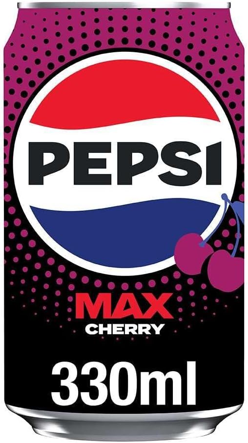 Pepsi Max Cherry Cola | 330ml Can | 24 Pack
